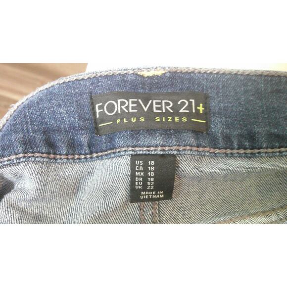 Forever 21 Cut off Jean Shorts Juniors Plus 18 - Picture 4 of 4